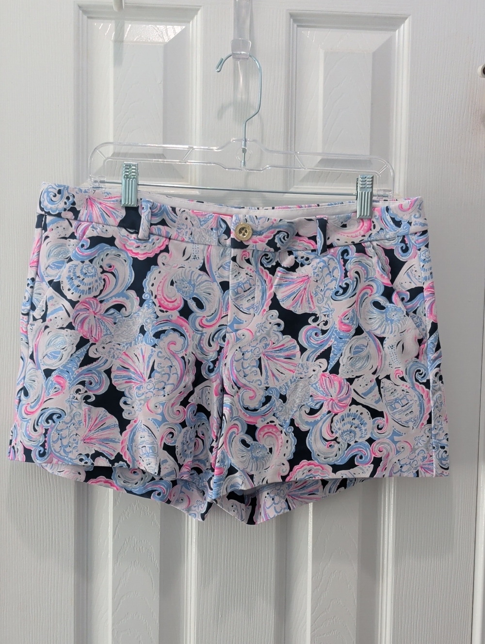 🐚 Lilly Pulitzer 🐚 Callahan Shorts in Tidal Wave Pans Garden Sz 12 GUC